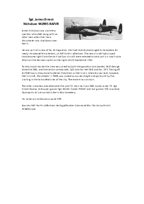 A preview of a PDF biography for Nicholson, James Ernest
